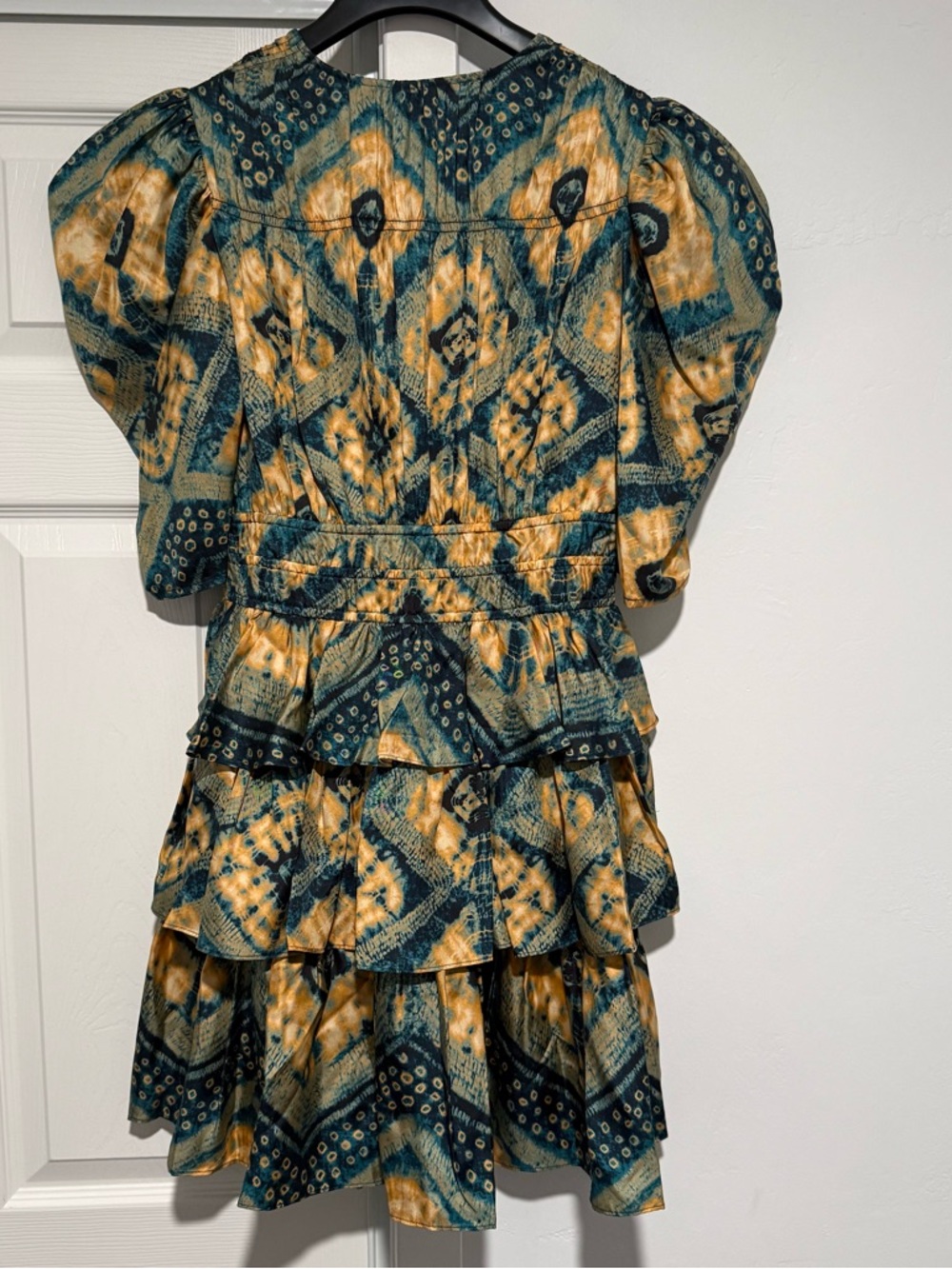 Ulla Johnson Women’s Zita Ruffled Silk Twill Mini Dress Constellation Size 6 - Picture 10 of 10